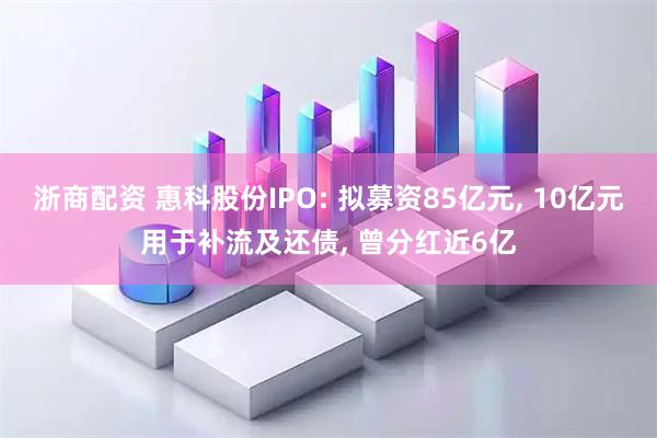 浙商配资 惠科股份IPO: 拟募资85亿元, 10亿元用于补流及还债, 曾分红近6亿