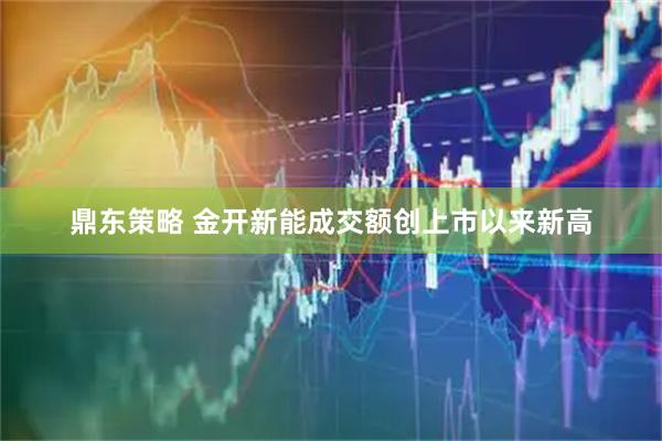 鼎东策略 金开新能成交额创上市以来新高