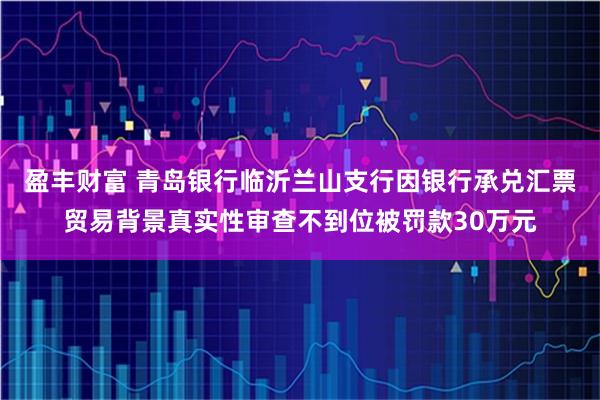 盈丰财富 青岛银行临沂兰山支行因银行承兑汇票贸易背景真实性审查不到位被罚款30万元