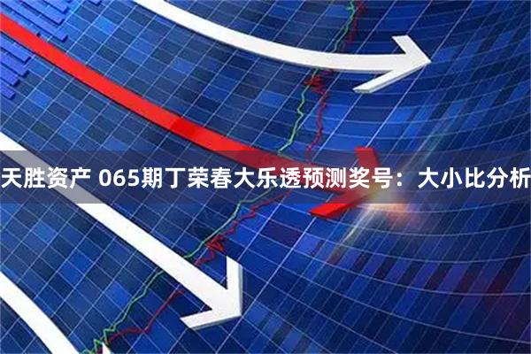 天胜资产 065期丁荣春大乐透预测奖号：大小比分析