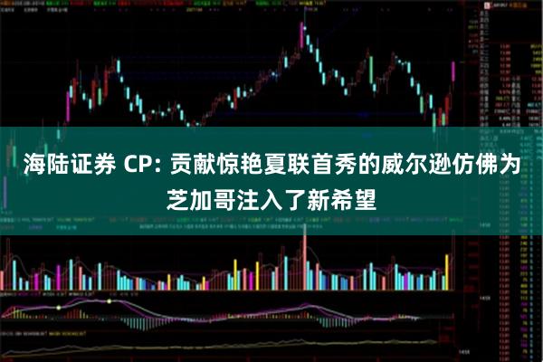 海陆证券 CP: 贡献惊艳夏联首秀的威尔逊仿佛为芝加哥注入了新希望