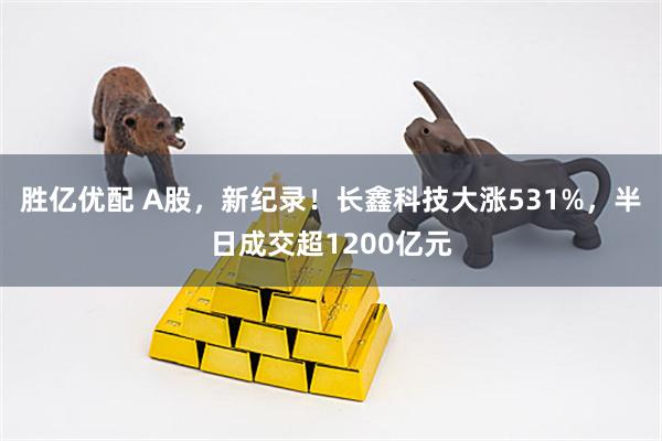 胜亿优配 A股，新纪录！长鑫科技大涨531%，半日成交超1200亿元